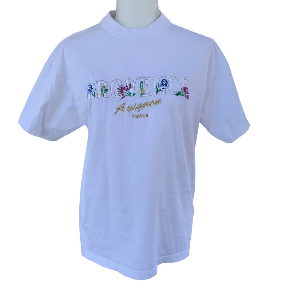 Vintage Provence Embroidered Souvenir Tee